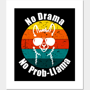 No Drama No Prob-Llama Posters and Art